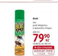 Přpravek proti létajícímu a lezoucímu hmyzu sprej Uni Biolit