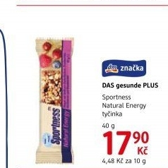 Proteinová tyčinka Sportness Das gesunde Plus