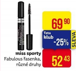 Řasenka Fabulous Lash Miss Sporty