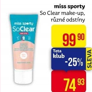 Make up So Clear Miss Sporty