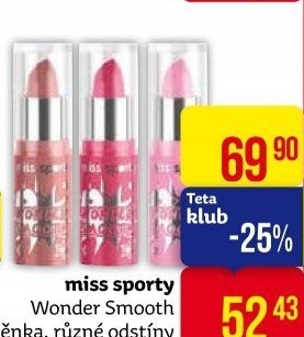 Rtěnka Wonder Smooth Miss Sporty