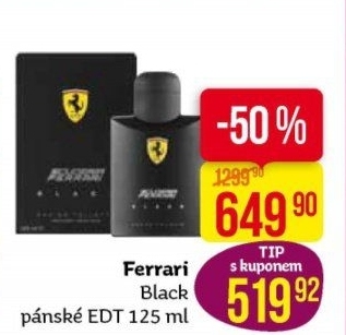 Toaletní voda pánská Black Ferrari