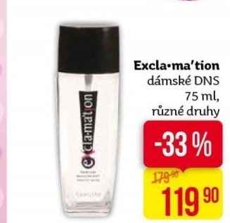 Deodorant parfémovaný Exclamation