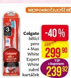 Kartáček na zuby Max White Expert Colgate