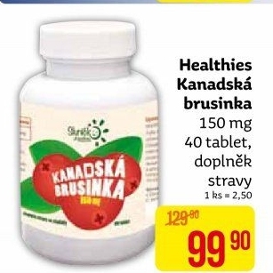 Doplněk stravy Kanadská brusinka Healthies