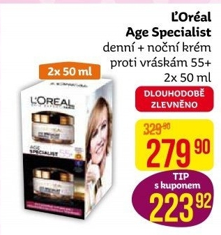 Balení krém denní a noční Age Specialist L'Oréal