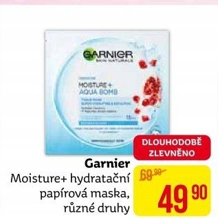 Pleťová maska Moisture Garnier