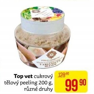 Tělový cukrový peeling Topvet