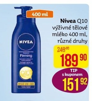 Tělové mléko zpevňující Firming Q10 Plus Nivea