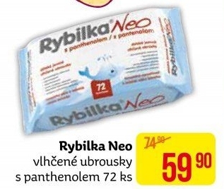 Vlhčené ubrousky dětské Rybilka