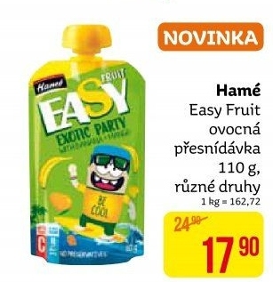 Ovocná kapsička EasyFruit Hamé