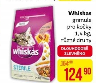 Granule pro kočky Whiskas
