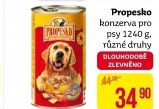 Konzerva pro psy Propesko