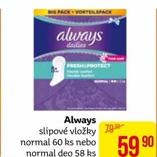 Vložky dámské slipové Always