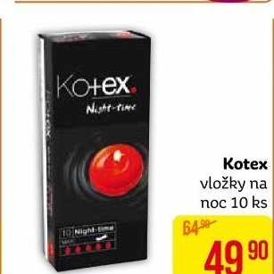 Vložky dámské na noc Kotex