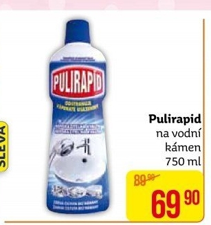 Čistič na vodní kámen Pulirapid