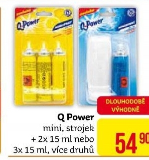 Osvěžovač vzduchu mini sprej Q Power