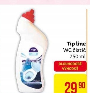 Čistič WC gelový Tip Line