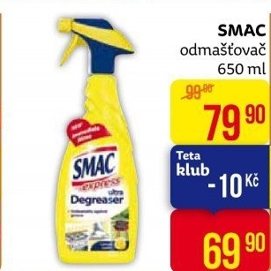 Odmašťovač Smac Express
