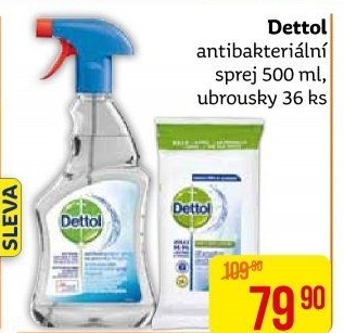 Čistič povrchů antibakteriální ve spreji Dettol