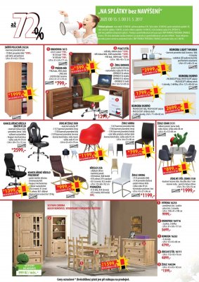 akční leták IDEA nábytek 15.5.2017-31.5.2017