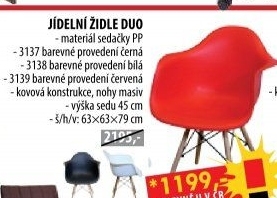 Jídelní židle DUO černá