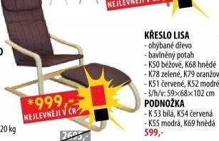 Křeslo LISA béžové K50
