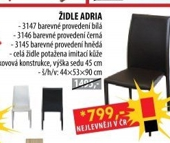 Jídelní židle ADRIA bílá