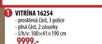 Vitrína CORONA vosk 16254