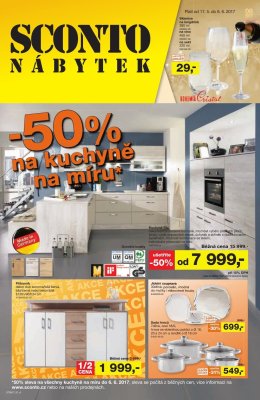 akční leták Sconto nábytek 17.5.2017-6.6.2017