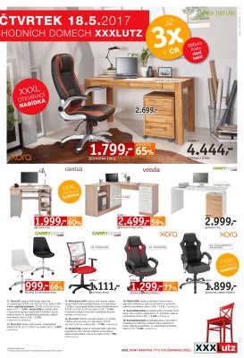 akční leták XXXLutz 16.5.2017-28.5.2017