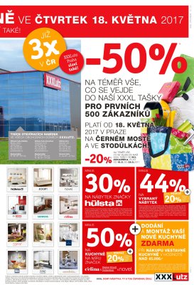 akční leták XXXLutz 16.5.2017-28.5.2017