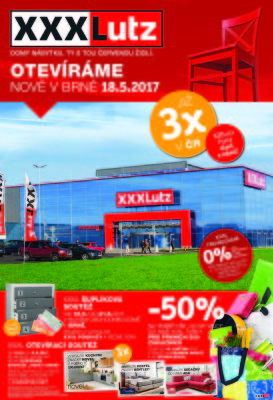 akční leták XXXLutz 16.5.2017-28.5.2017