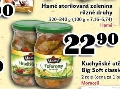 Sterilovaná zelenina Hamé