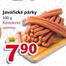 Párky javořické Kostelecké uzeniny