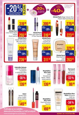 akční leták Teta drogerie 25.5.2017-3.6.2017