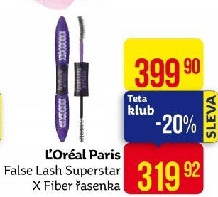 Řasenka False Lash Superstar XFiber L'Oréal