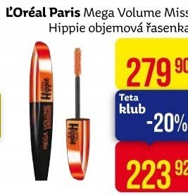 Řasenka Mega Volume Miss Manga Hippie L'Oréal