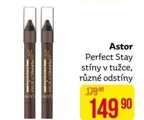Oční stíny v tužce voděodolné Perfect Stay Astor