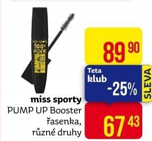 Řasenka Pump Up Booster Miss Sporty