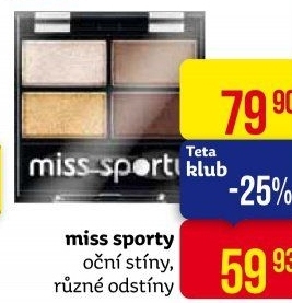 Oční stíny Miss Sporty