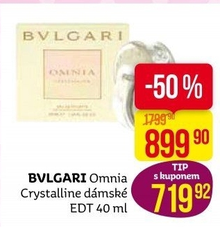 Toaletní voda dámská Omnia Crystalline Bvlgari