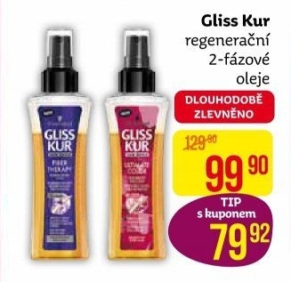 Olej na vlasy dvoufázový Gliss Kur Schwarzkopf