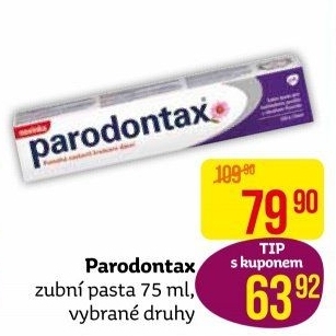 Pasty na zuby Parodontax