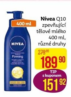Tělové mléko zpevňující Firming Q10 Plus Nivea