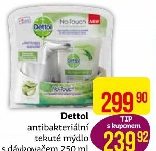 Dávkovač mýdla bezdotykový + náplň Dettol