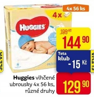 Vlhčené ubrousky dětské Huggies