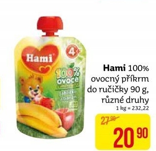 Ovocná kapsička 100% Hami