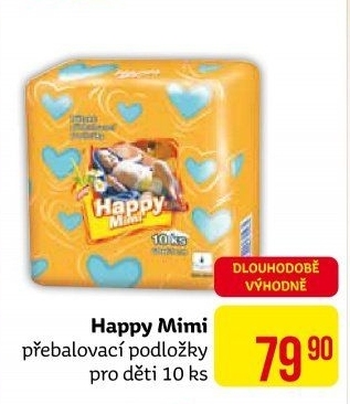 Podložky přebalovací Happy Mimi
