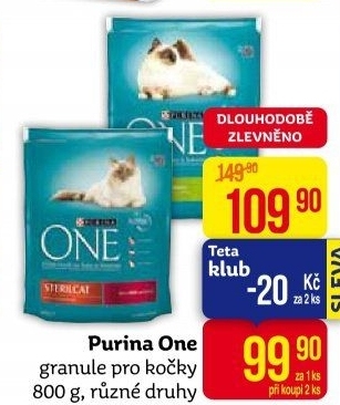 Granule pro kočky One Purina